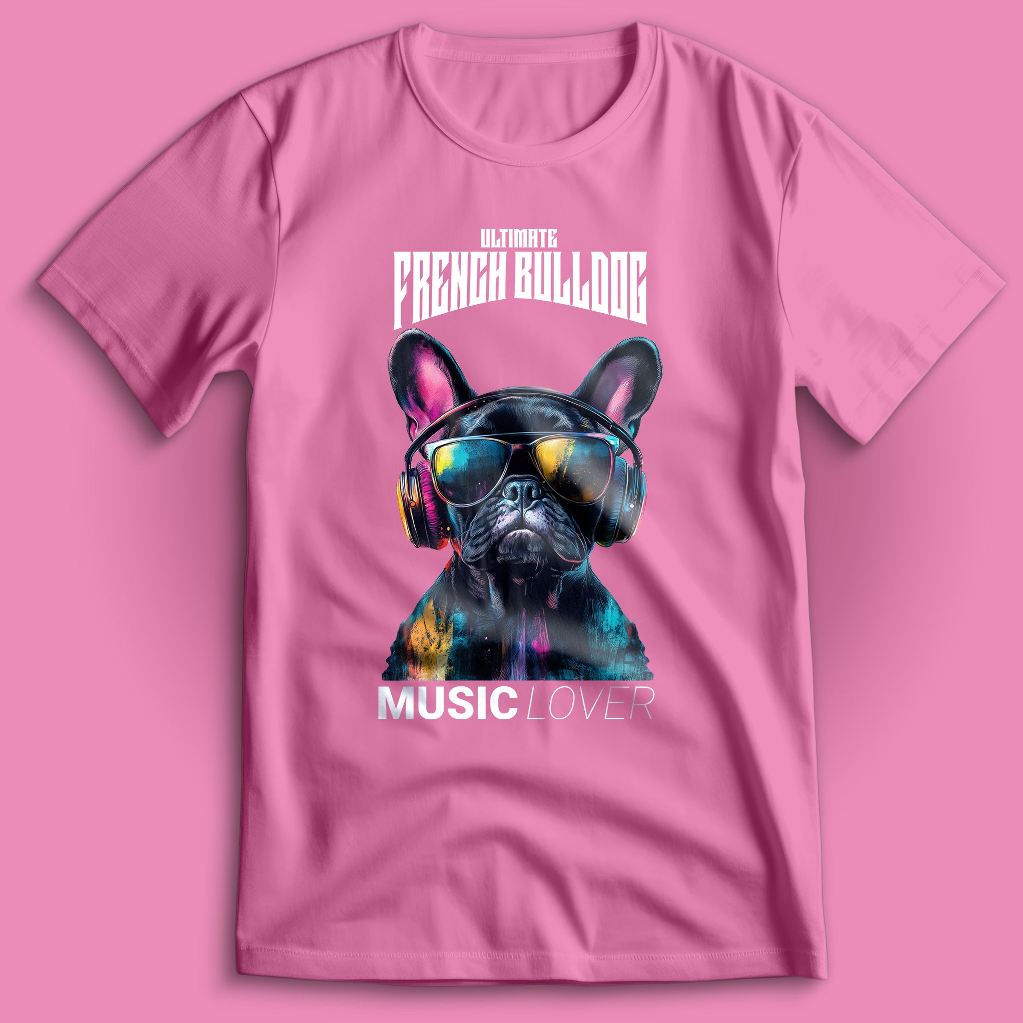 French Bulldog Music Lover II T-Shirt