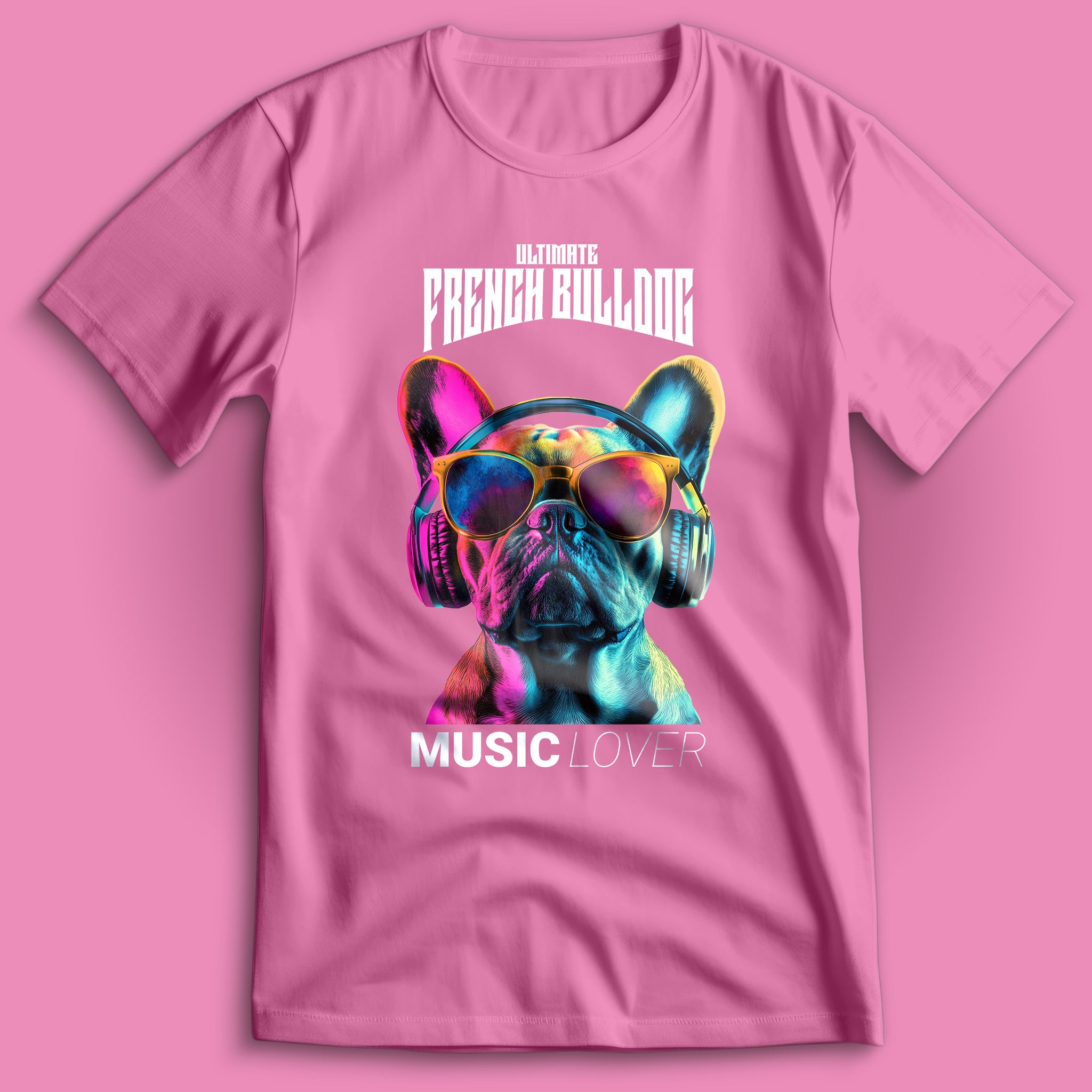 French Bulldog Music Lover T-Shirt