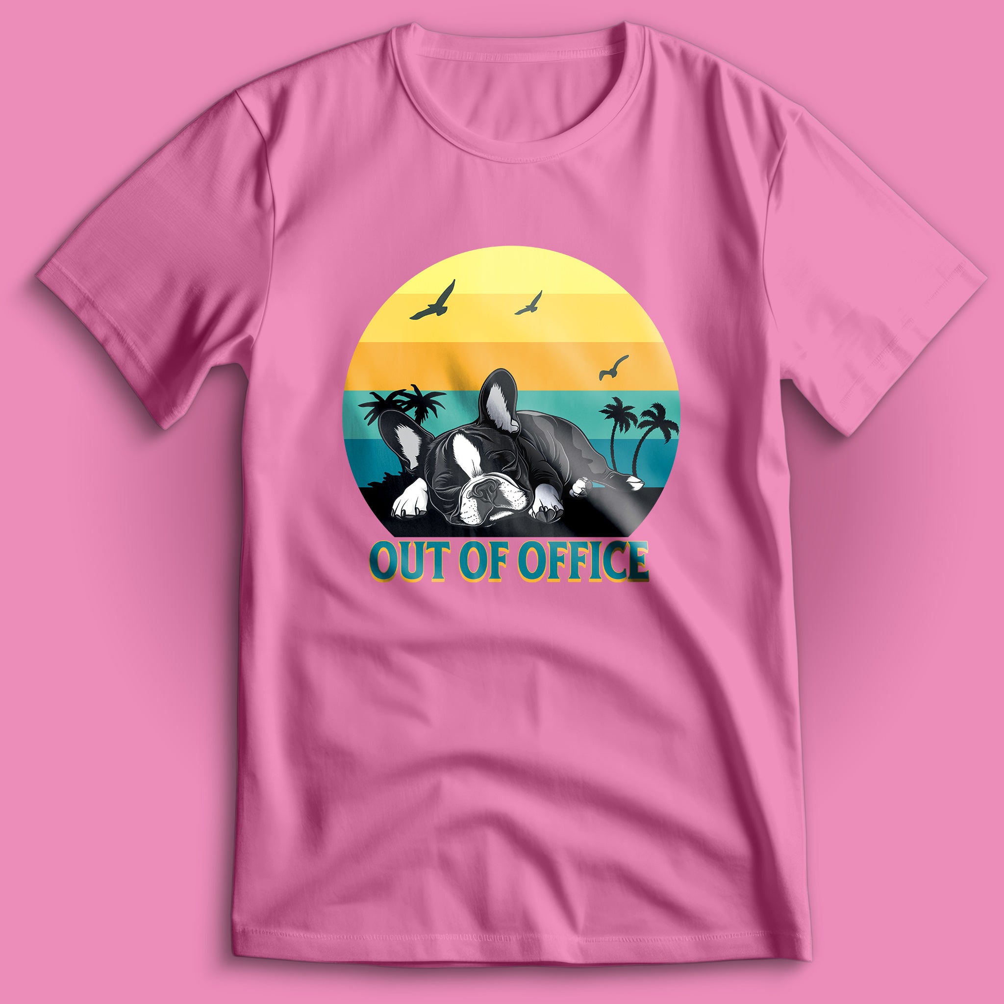 French Bulldog Out Of Office T-Shirt