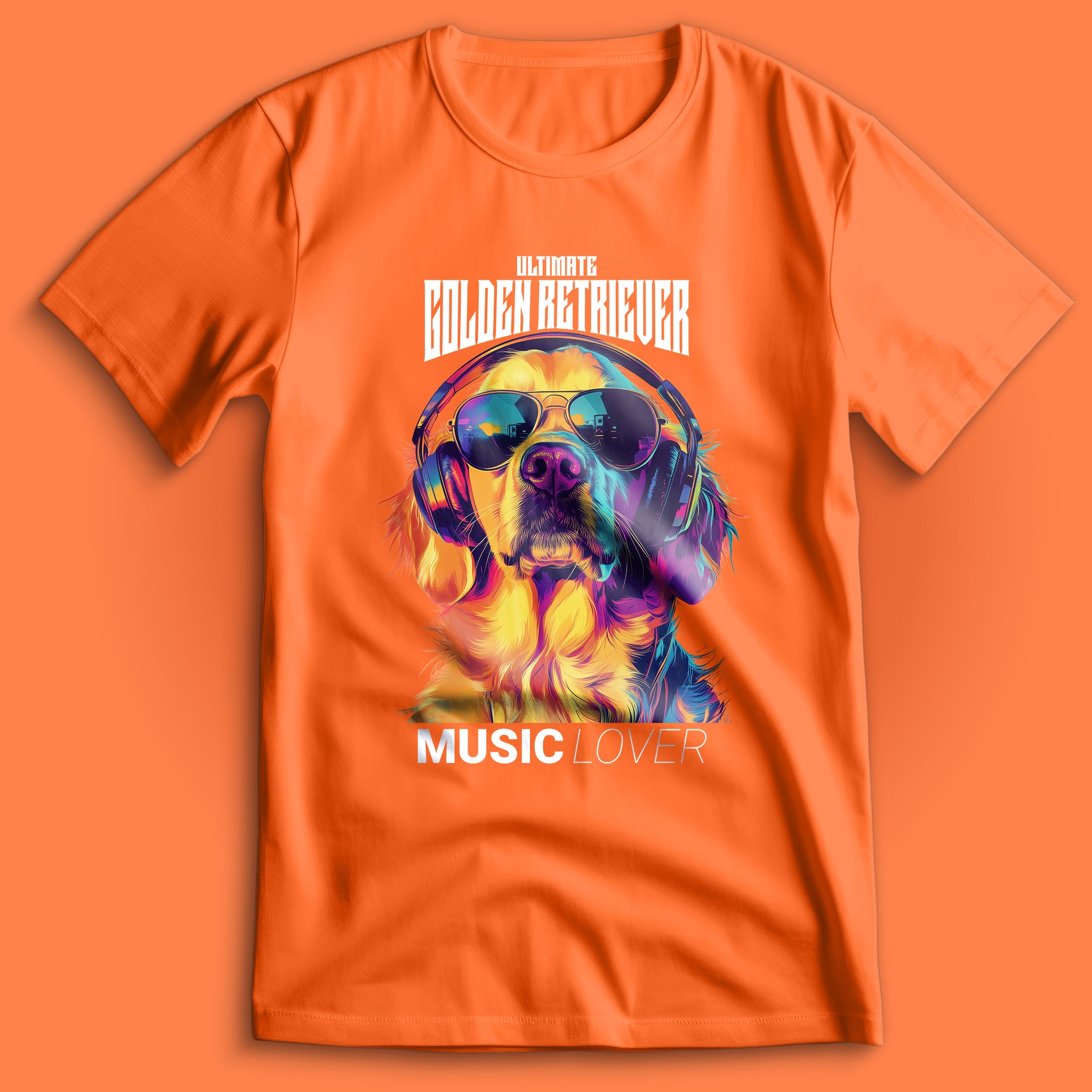Golden Retriever Music Lover T-Shirt