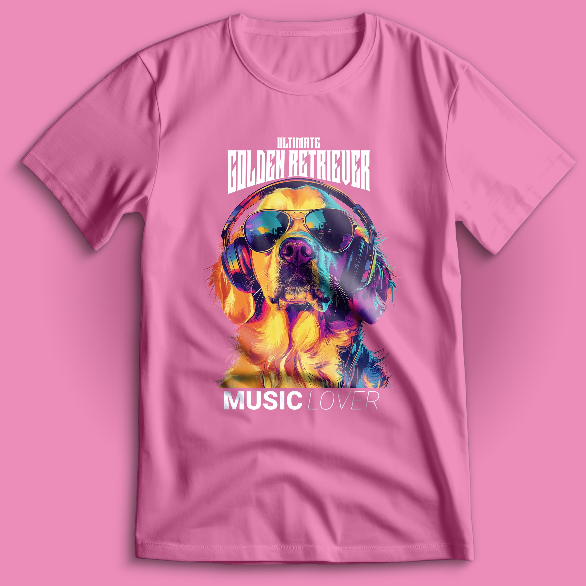 Golden Retriever Music Lover T-Shirt